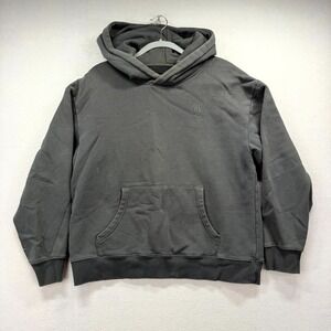 Ninth Hall Fundamentals Hoodie Mens Large Dark‎ Gray Sweatshirt Faded Grunge